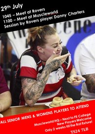 Senior Mens & Womens Pre-Season Training - Saturday 29th July - 1100