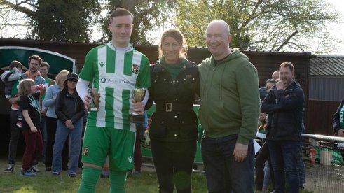 LOUIE CLARKE PRESENTED WITH THE BARRY MARCHANT MEMORIAL CUP