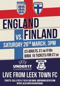 ENGLAND TO PLAY AT HARRISON PARK