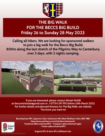 The Big Walk for The Big Build: Friday 26 to Sunday 28 May 2023
