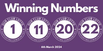 Reds Lotto Draw Wednesday 6th March